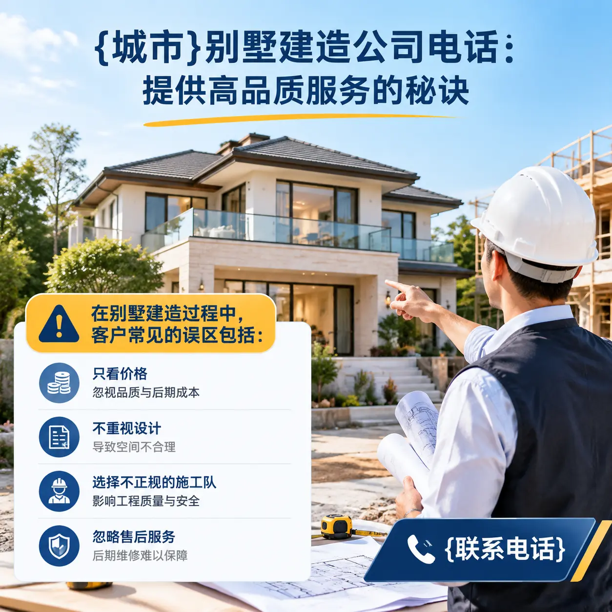 道真别墅建造公司电话:提供高品质服务的秘诀